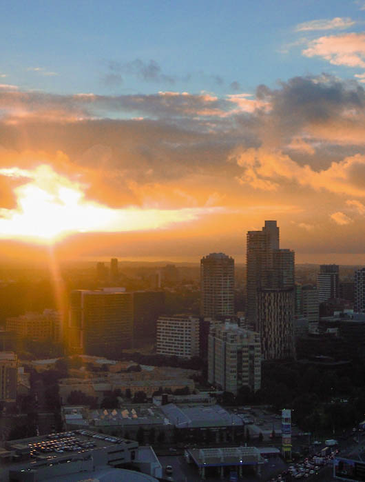 melbourne-skyline-sunset